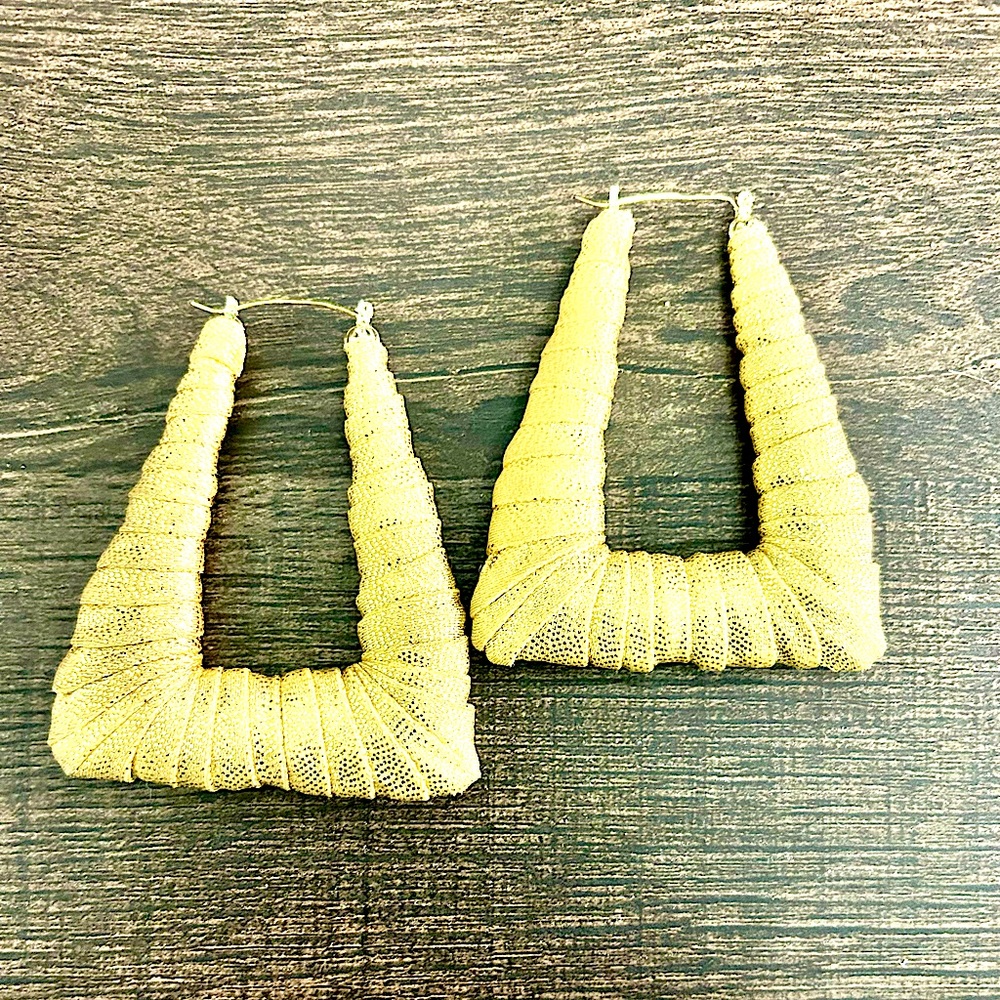 Hand wrapped Bamboo Earrings